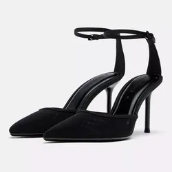 Zapatos de Tacón negro puntifinos