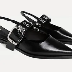 Zapatos negros de hebilla