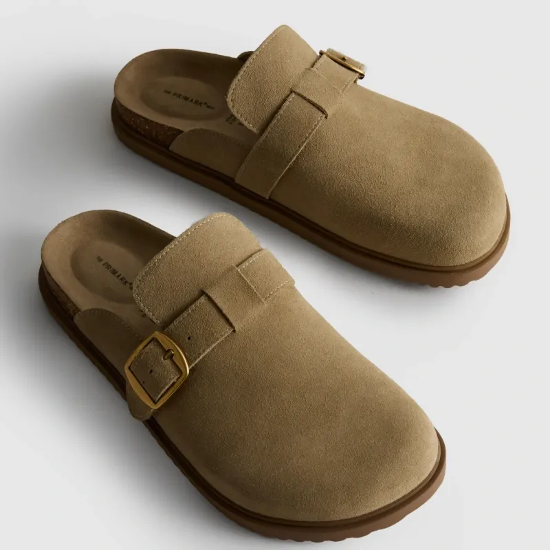 Zuecos beige