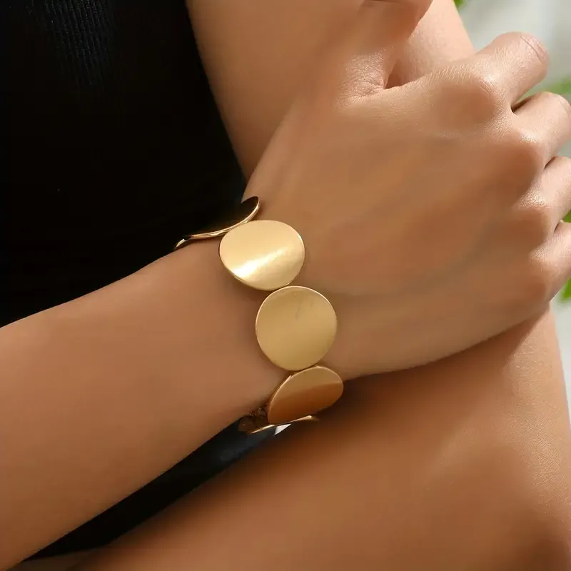 Pulsera elástica dorada 