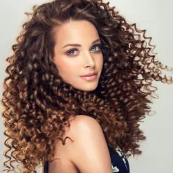Definición de rizos para cabello largo 