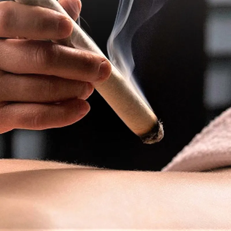 Terapia con Moxibustion 