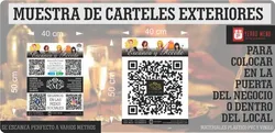 Diseño y Reproducción de Cartel con QR del Menú