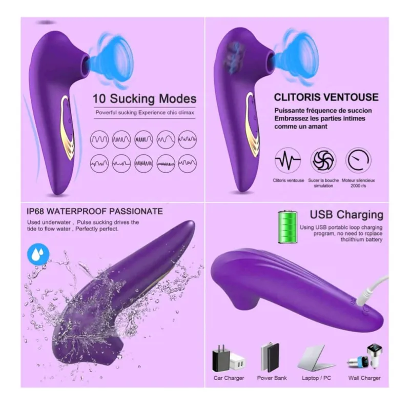 Succionador de Clítoris Recargable 