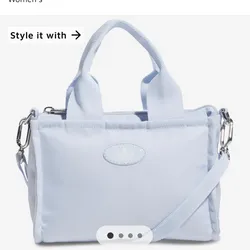 Cartera de lona con strap para colgar