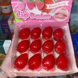 Bálsamo para labios de fresa doble
