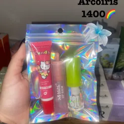 Bolsita glossy tono "Arcoiris"