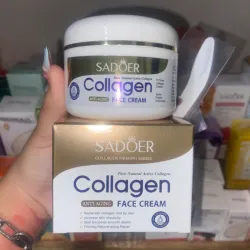 Crema facial de COLÁGENO(incluye paleta para aplicarla)de la marca SADOER