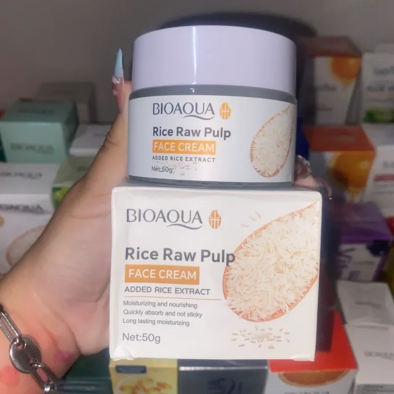 Crema facial de PULPA de ARROZ de la marca BIOAQUA