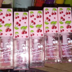 Lip gloss Cherry transparente con aplicador ancho🌸