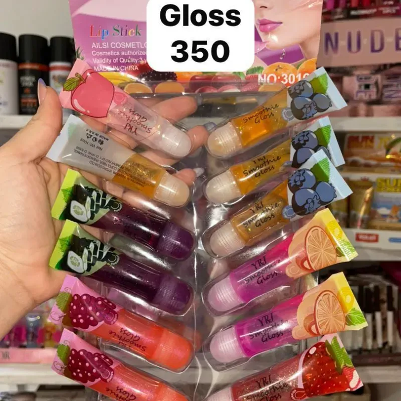 Lip gloss con olor a frutas 