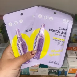 Mascarilla facial de ÁCIDO SALICILICO para tratar el acné