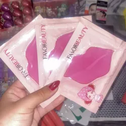 Parches de hidrogel para labios de esencia de rosas
