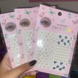 Perlas decorativas para el rostro y para el cabello