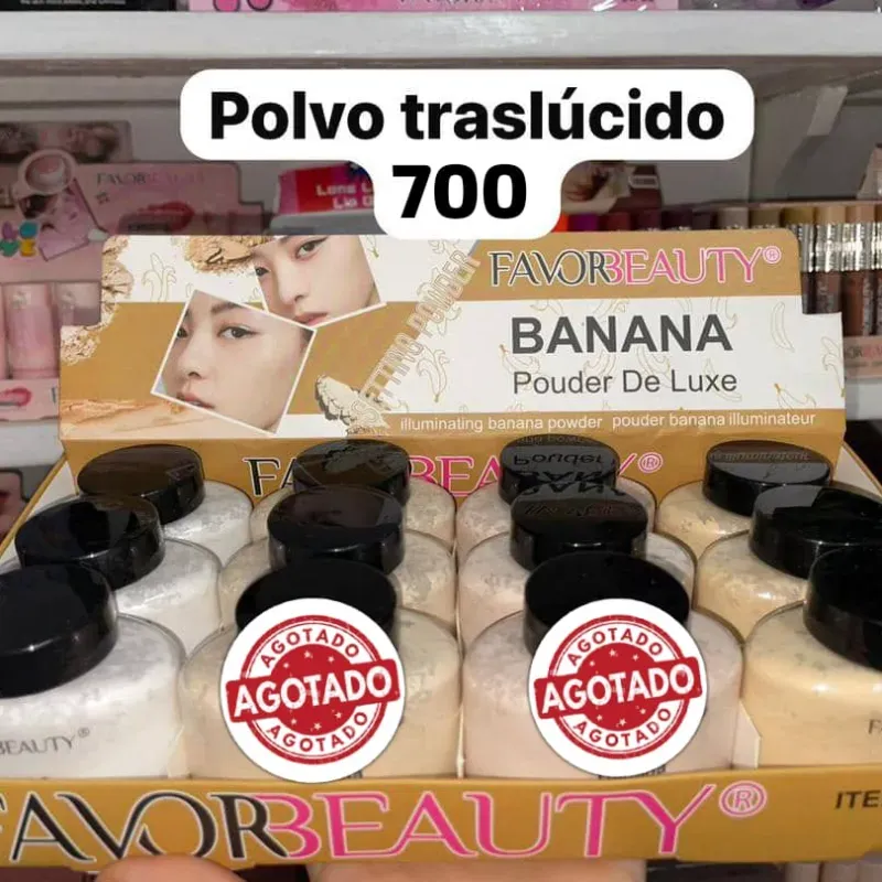 Polvo banana traslúcido ultrafino🍂