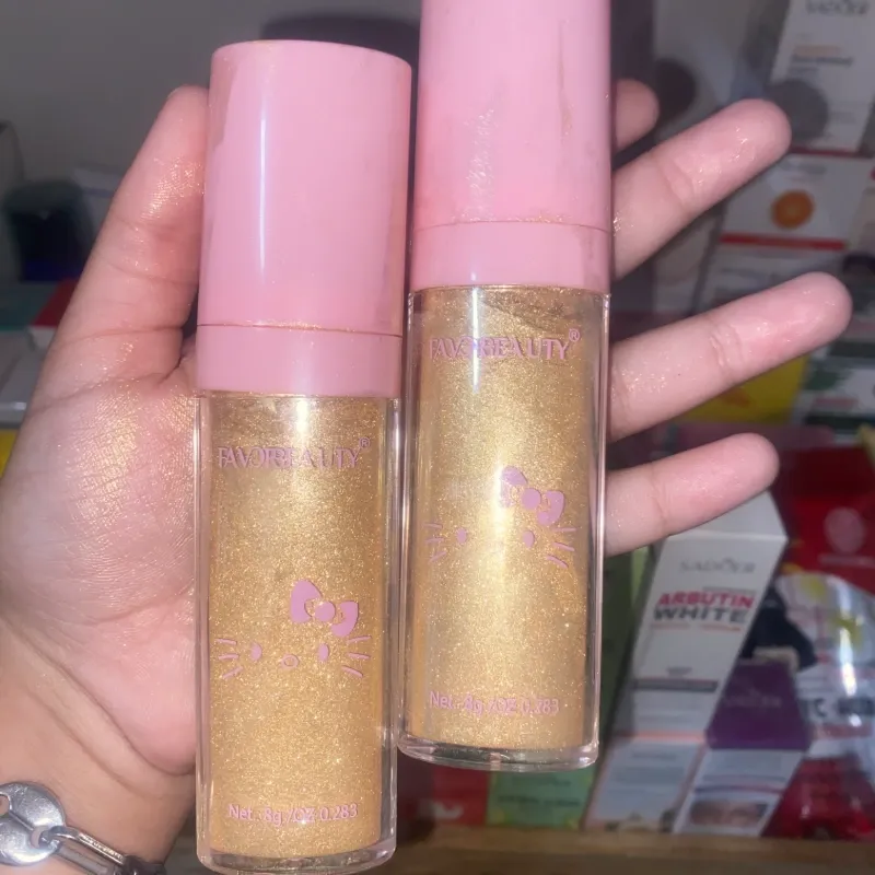 Polvo de hadas dorado para rostro y cuerpo