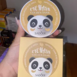 Pote de 30 pares de parches(60 parches)de hidrogel para eliminar las ojeras de BABA de CARACOL DORADO(GOLDEN SNAIL)de la marca SADOER
