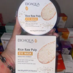 Pote de 60 parches(30 pares de parches)de hidrogel para los ojos de PULPA de ARROZ de la marca BIOAQUA