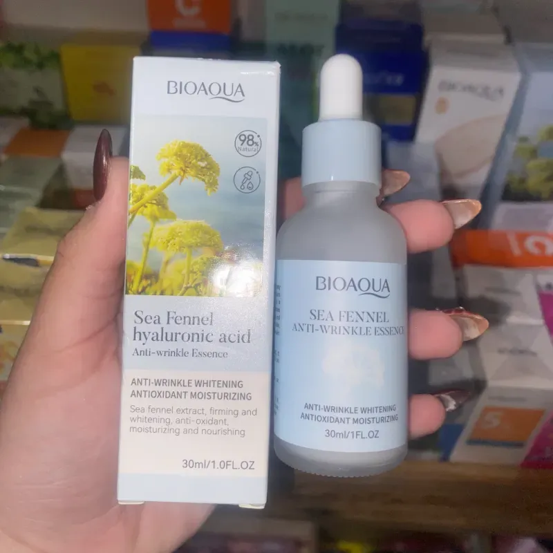 Sérum facial de HINOJO MARINO y ÁCIDO HIALURÓNICO de la marca BIOAQUA