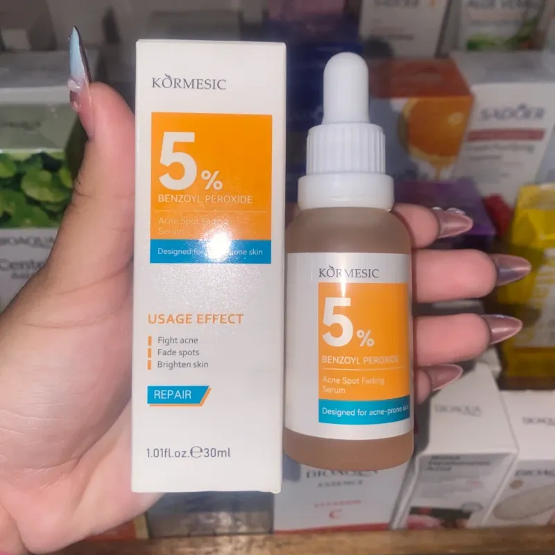 Sérum facial de PERÓXIDO de BENZOILO al 5% de la marca KORMESIC