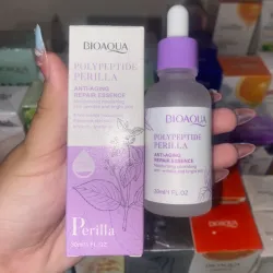 Sérum facial de POLIPÉPTIDOS(COLÁGENO)y PERILLA (ALBAHACA)de la marca BIOAQUA