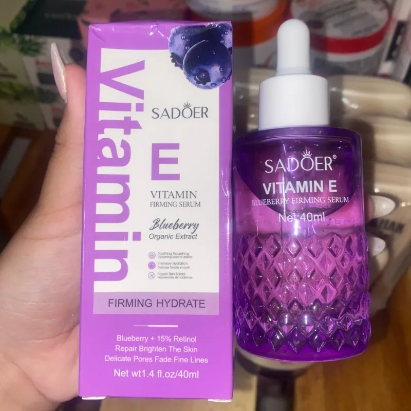 Sérum facial Orgánico de VITAMINA E,Retinol al 15% y ARÁNDANOS de la marca SADOER