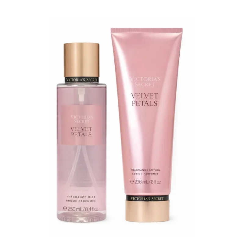 Set de crema y colonia VELVET PETALS original de la marca VICTORIA SECRET