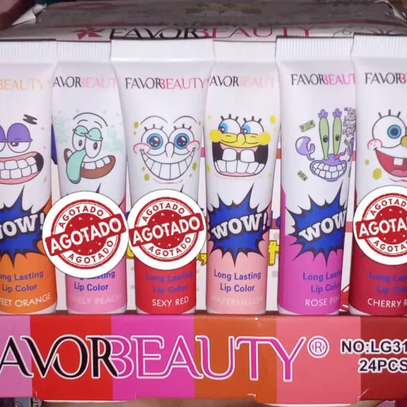 Tinta de labios de Bob Esponja peel of🍁