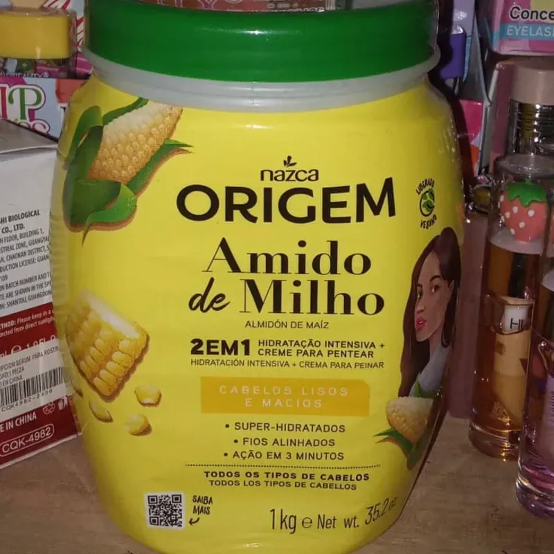 Tratamiento capilar de Almidón de maíz de la marca ORIGEM 2 en 1✨