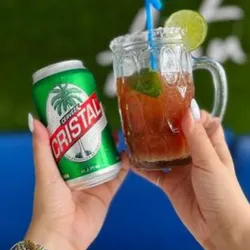Michelada con cerveza nacional
