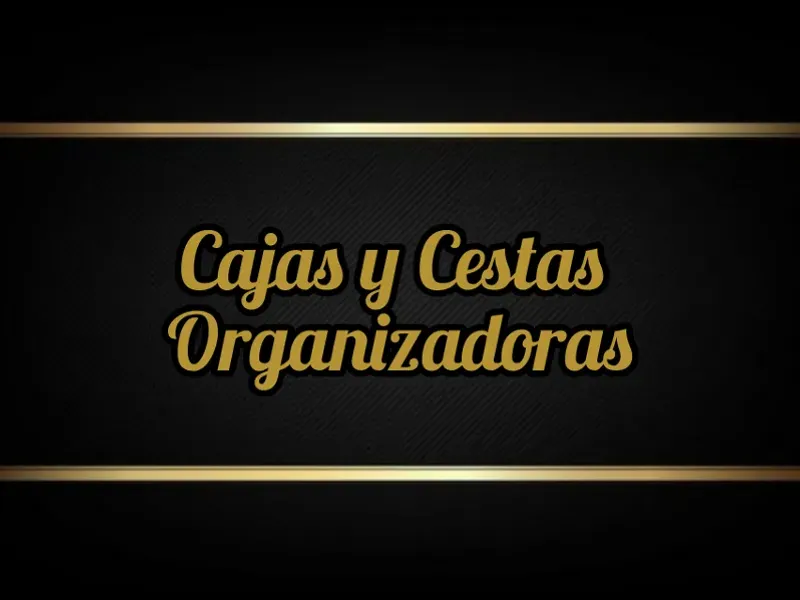 CAJAS Y CESTAS ORGANIZADORAS