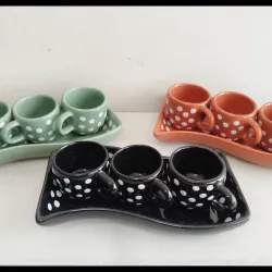 Set bandeja + 3 tazas 