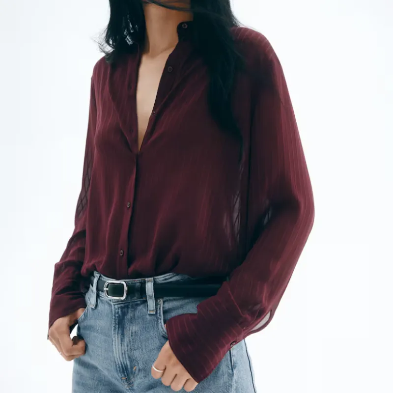 Blusa Semitransparente H&M