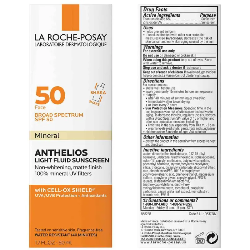 Anthelios 50 Mineral Ultra Light Protector Solar Fluido SPF 50