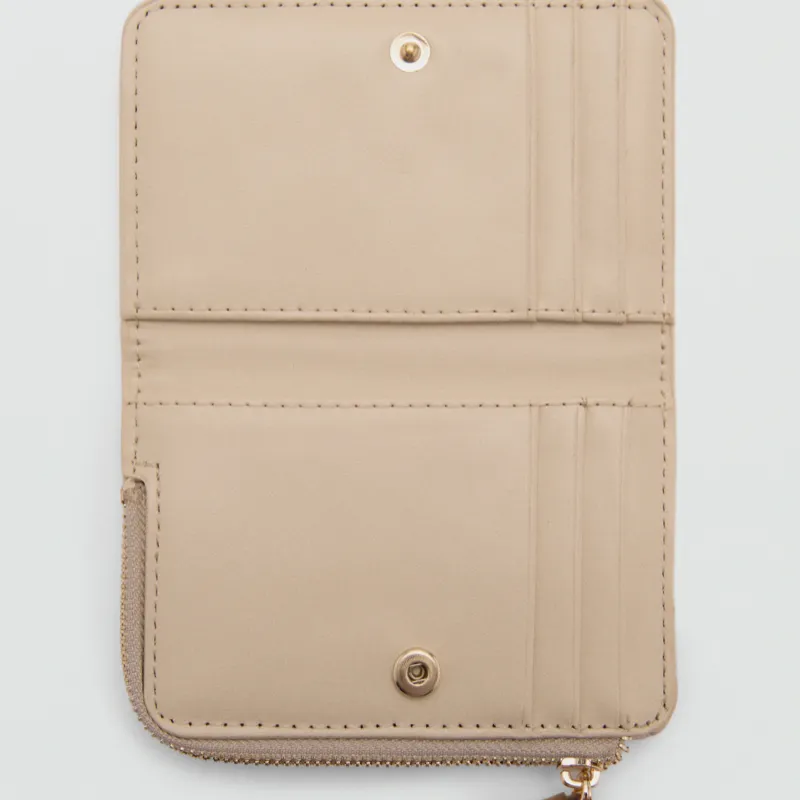 Billetera Mango efecto cocodrilo