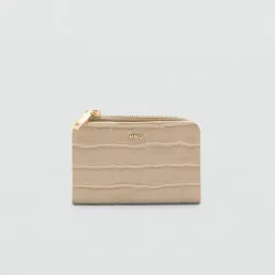 Billetera Mango efecto cocodrilo