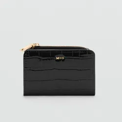 Billetera Mango efecto cocodrilo