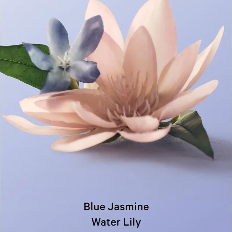 Blue Jasmine & Water Lily