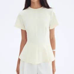 Blusa corte de princesa amarilla 