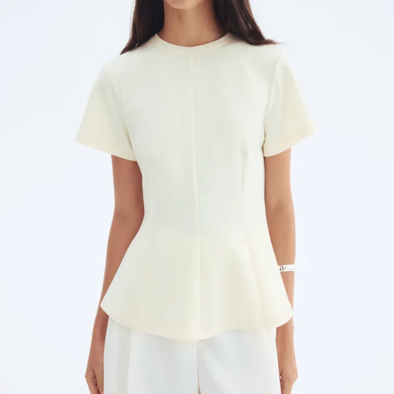 Blusa corte de princesa amarilla 