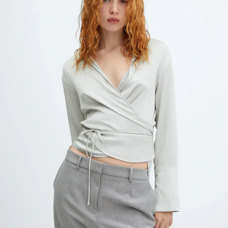 Blusa cruzada lazada MNG