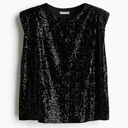 Blusa de lentejuelas H&M