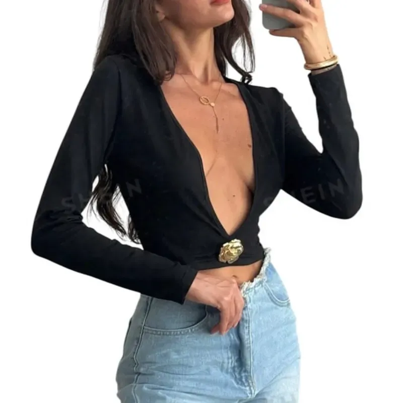 Blusa de mangas largas