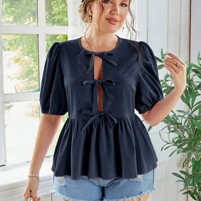 Blusa negra de mangas