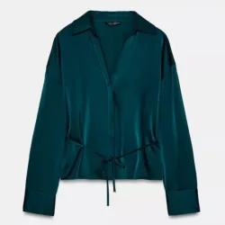 Blusa satinada Zara