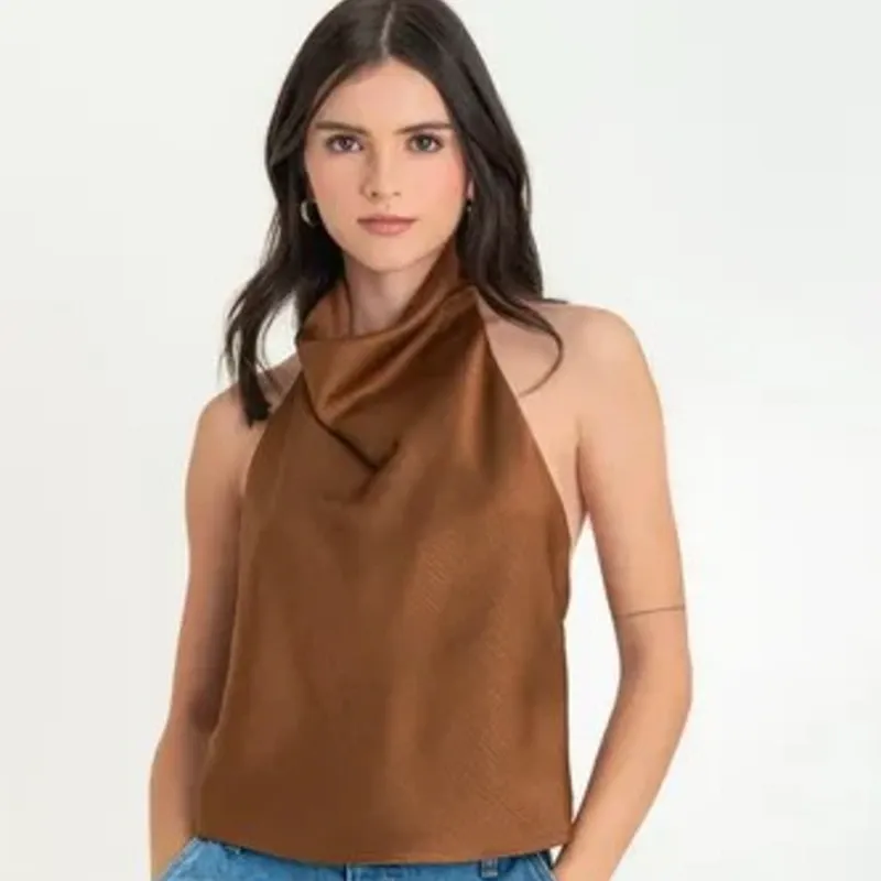 Blusa satinada Zara