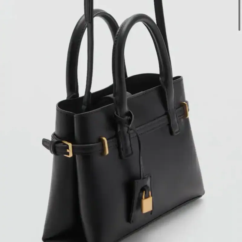 Bolso Mango mini shopper candado