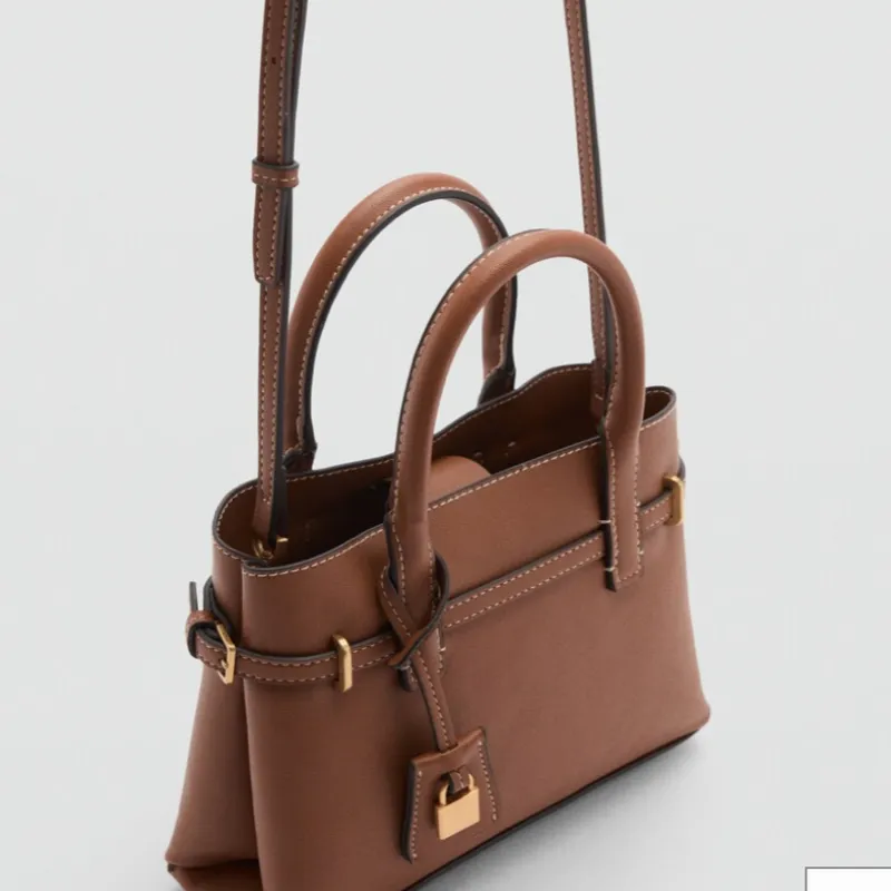 Bolso Mango mini shopper candado