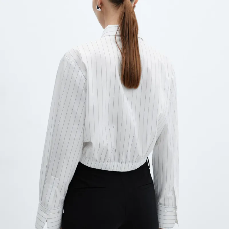 camisa a rayas mango 