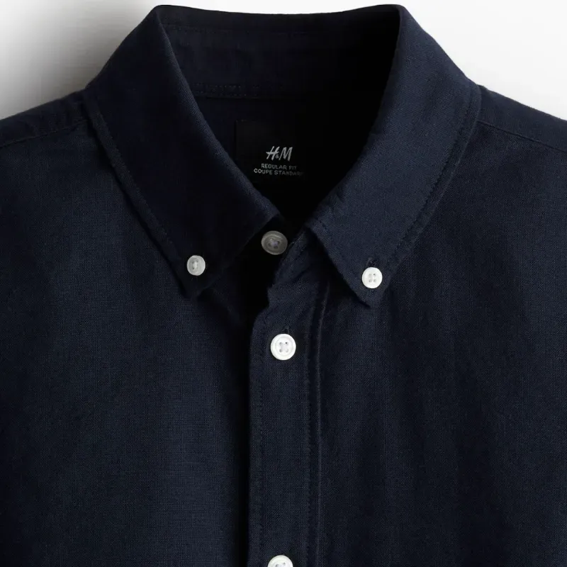 Camisa Azul Oscuro H&M